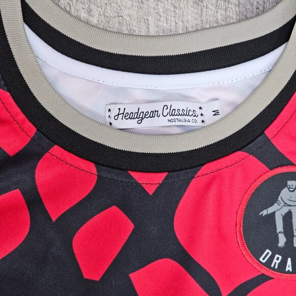 Drake OVO Octobers Very Own Basketball Jersey M Red Black Headgear Classics RARE - Picture 3 of 8